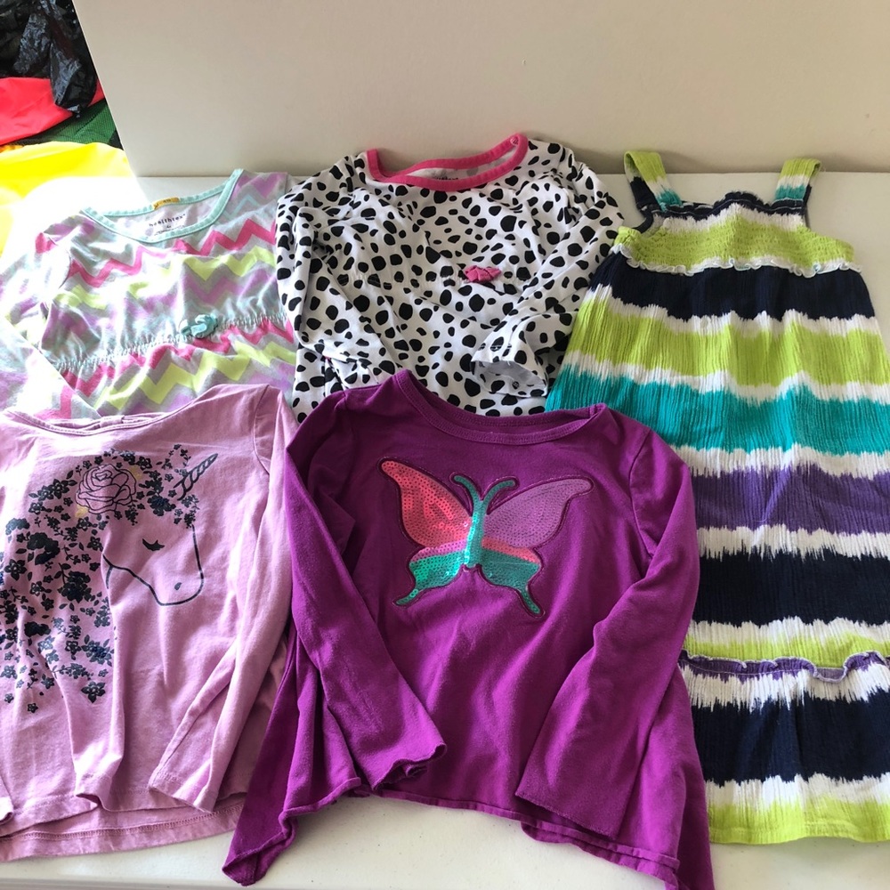 Girls 4T shirt and dress bundle